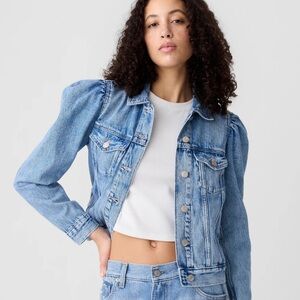 puff sleeve GAP Denim jacket